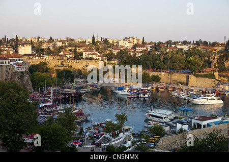 Turchia, regione mediterranea, Costa turchese, della Panfilia, Antalya, old town Harbour (Kaleici) Foto Stock