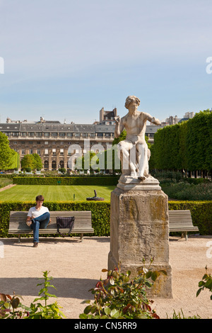 France, Paris, the garden of the Palais Royal Foto Stock