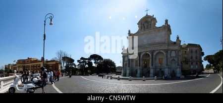 Italia Roma Fontana dell'Acqua Paola Foto Stock