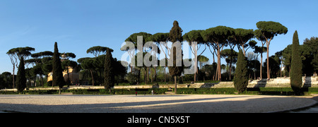 Italia Roma parco di Villa Borghese Foto Stock