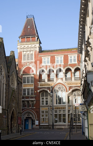 L'Istituto Brassey. Ora la libreria Hastings. St Leonards on Sea, East Sussex, England, Regno Unito Foto Stock