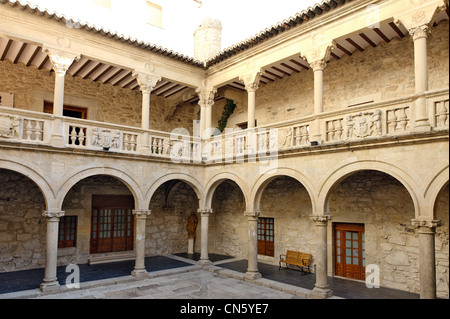 Spagna Estremadura, Trujillo, Juan Pizarro de Orellana palace Foto Stock