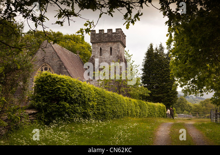 Regno Unito, Cumbria, Lake District, Wray, la chiesa di St Margaret, costruito nel 1856 da James Dawson Foto Stock