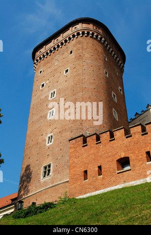 Polonia, Piccola Polonia regione, Cracovia, città vecchia (Stare Miasto) elencati come patrimonio mondiale dall' UNESCO che dalla collina di Wawel e dal Royal Foto Stock