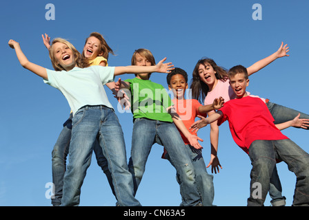 I bambini in estate glee club camp Foto Stock