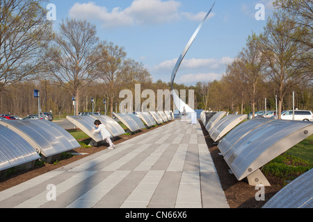 Esterno del Smithsonian Museo Nazionale dell'aria e dello spazio Foto Stock