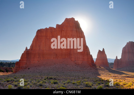 Valle della cattedrale, Capital Reef National Park nello Utah. Foto Stock