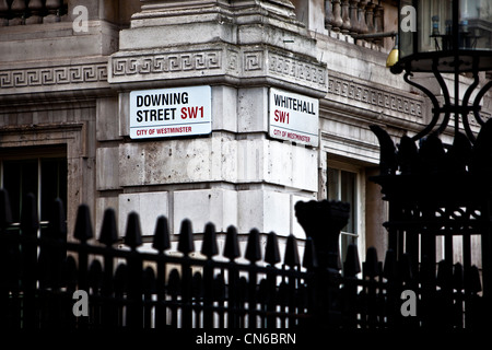 10 Downing street Foto Stock