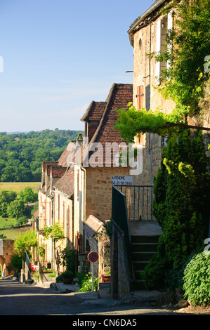 Domme Dordogne Nouvelle-Aquitaine Francia Foto Stock