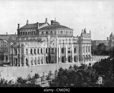 Teatro Hof-Burg Vienna, Austria, circa 1890 Foto Stock