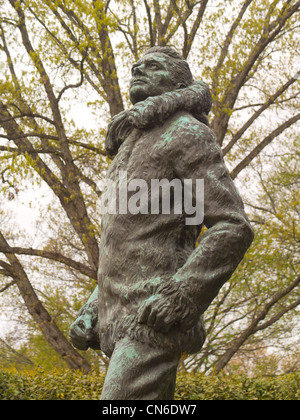 Ammiraglio Richard Evelyn Byrd statua in Al Cimitero Nazionale di Arlington Washington DC Foto Stock