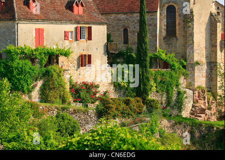 Loubressac Lot Quercy Occitaine Francia Foto Stock