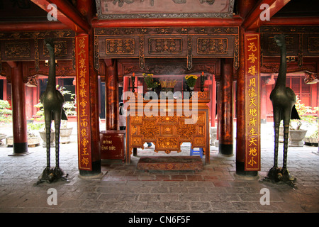 Tempio della Letteratura, Hanoi, Vietnam Foto Stock