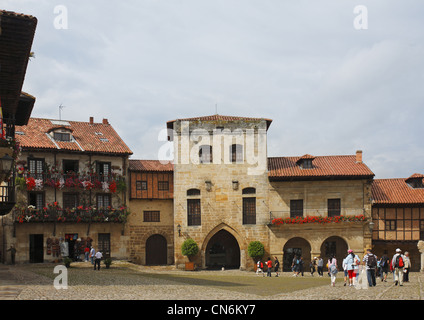 Santillana del Mar, Cantabria, SPAGNA Foto Stock