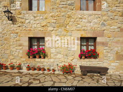 Santillana del Mar, Cantabria, SPAGNA Foto Stock