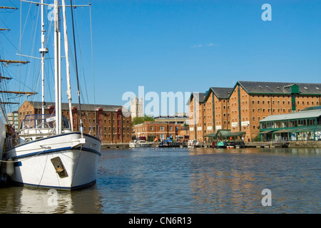 National Waterways Museum in Docklands di Gloucester, Gloucestershire, Inghilterra Foto Stock