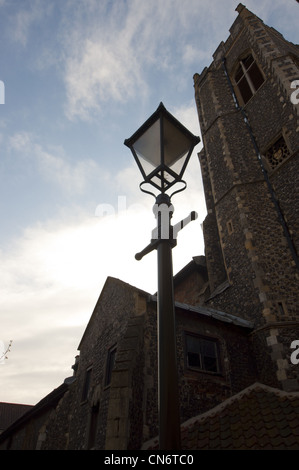 Lampada vittoriana post Foto Stock