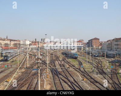 Torino alla stazione ferroviaria di Porta Nuova a Torino, Italia Foto Stock
