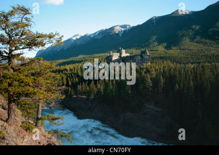 Il Fairmont Banff Springs Hotel, Banff, AB Foto Stock