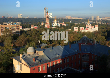 Vista panoramica del Convento Novodevichy a Mosca, Russia Foto Stock