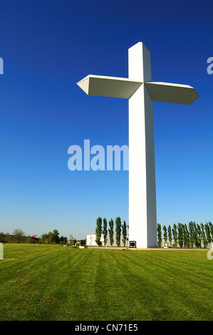 Una croce cristiana monumento di Effingham, Illinois USA Foto Stock