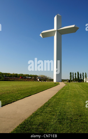 Una croce cristiana il monumento di Effingham Illinois USA Foto Stock