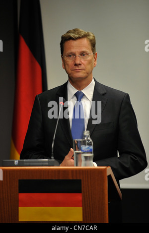 Guido Westerwelle, partito federale presidente della FDP e federale tedesco ministro degli affari esteri Foto Stock