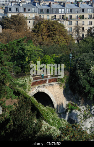 Francia, Parigi, Parco Buttes Chaumont Foto Stock