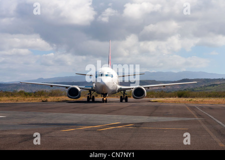 In aereo L'aeroporto Arrachart di Antsiranana (Diego Suarez), a nord del Madagascar Foto Stock