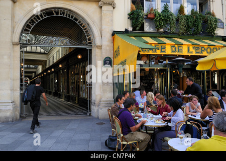 Francia, Parigi, Galerie Vero Dodat tra la Rue Jean Jacques Rousseau Rue du Bouloi, ingresso Rue du Bouloi e il Foto Stock