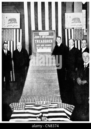 1917 Un milione di dollari in oro Tesoriere San Francisco Foto Stock