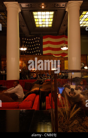 Stati Uniti, New York City, Manhattan, Ace hotel, lobby, 20 West su 29th Street Foto Stock