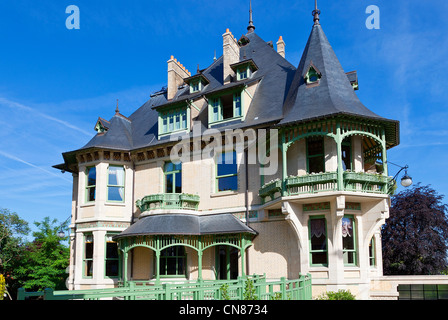 Francia, Marne, Reims, Villa Demoiselle Foto Stock
