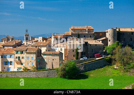 Francia, Var, Tourtour, villaggio nel cielo, etichettati Les Plus Beaux Villages de France ( i più bei villaggi di Francia) Foto Stock