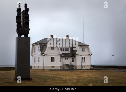 Reykjavik, Islanda. Casa Höfði sul lungomare è stata la posizione del Reagan Gorbaciov Vertice in 1986, concludendo la guerra fredda Foto Stock