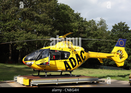 Salvataggio in elicottero ADAC Luftrettung, Germania Foto Stock