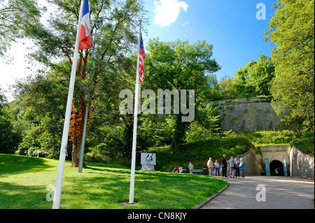 Francia, Meuse, Verdun, Cittadella sotterranea, la metropolitana di posto di comando durante la Prima Guerra Mondiale dove ci sono stati più di dieci Foto Stock