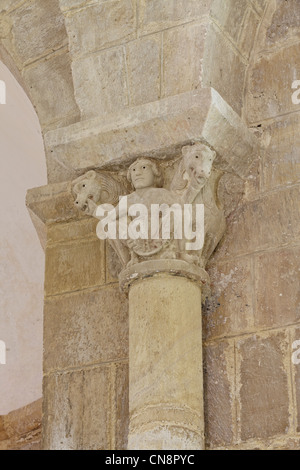 Francia, Correze, Saint Robert, etichettati Les Plus Beaux Villages de France (i più bei villaggi di Francia), la chiesa, Foto Stock