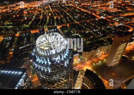 Vista aerea di Back Bay di Boston, Massachusettes, STATI UNITI D'AMERICA. Foto Stock