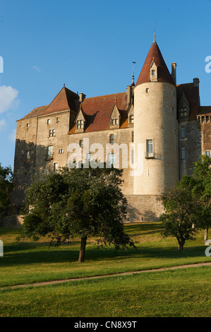 Francia, Cote d'Or, Chateauneuf en Auxois, denominata Les Plus Beaux Villages de France (i più bei villaggi di Francia), Foto Stock