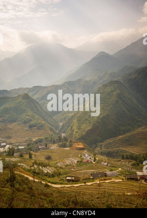 Catcat Villaggio Culturale vicino a SAPA, Vietnam Foto Stock