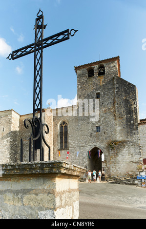 Francia e Lot et Garonne, Pujols le haut etichettati Les Plus Beaux Villages de France (i più bei villaggi di Francia), Foto Stock