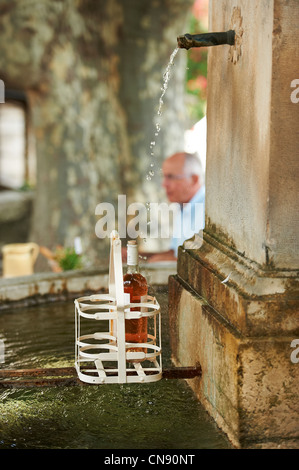 Francia, Var, Seillans, denominata Les Plus Beaux Villages de France (i più bei villaggi di Francia), l'Hotel des Deux Roc, Foto Stock