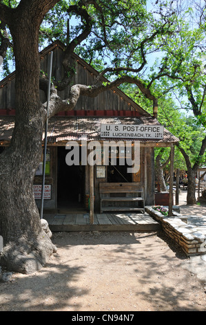 Negozio di articoli da regalo e ex post office, Luckenbach, Texas, Stati Uniti d'America Foto Stock