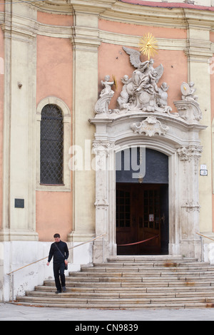 La Slovacchia, Bratislava, Chiesa della Trinità, costruita agli inizi del XVIII secolo Foto Stock