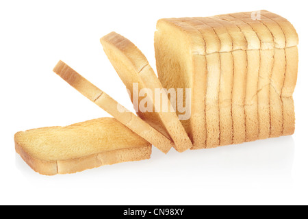 Fette biscottate pane affettato Foto Stock