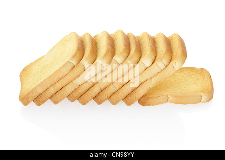 Fette biscottate fette di pane Foto Stock