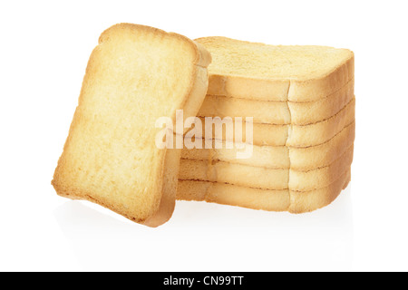 Fette biscottate fette di pane Foto Stock