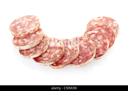 Fette del salame Foto Stock