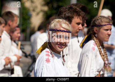 Estonia (Paesi Baltici), la regione di Harju, Tallinn, festival di canti e danze per la gioventù, elencato come patrimonio culturale immateriale da Foto Stock